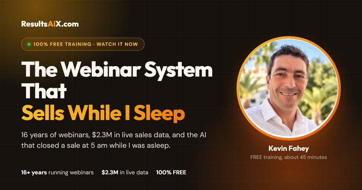 FREE Training: Why Most Webinar Systems Are Out Of Date